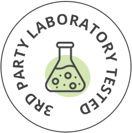 3RD PARTY LABORATORY TESTED